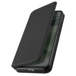 Flip Case for Samsung Galaxy A03 Core Magnetic Card Holder & Video Support Black