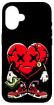 Coque pour iPhone 16 4 Red Thunder Tee Chaussures Heartbreak Cry Red Thunder 4s