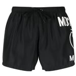 Moschino Mens Large Milano Logo Black Short Swim Shorts - Size 2XL