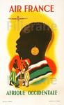 AIRLINES AFRIQUE Rbpw-POSTER HQ 50x70cm d'une AFFICHE VINTAGE