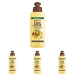 Garnier Ultra Doux À l'Huile d'Avocat et Beurre de Karité - Crème de soin sans rinçage Cheveux buclés à frisés 200 ml (Lot de 4)