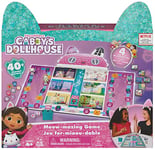 Gabby’s Dollhouse, Meow-mazing Board Game Based on the DreamWorks Netflix Show with 4 Kitty Headbands, for Families and Kids Ages 4 and up