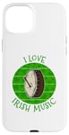 Coque pour iPhone 15 Plus Bodhran de la Saint-Patrick, musique irlandaise