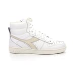 Diadora Femme Magic Basket Mid Leather WN Chaussure de Gymnastique, White Lilac Marble, 36.5 EU