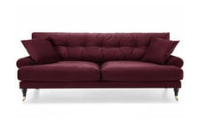 Andrew Fløyelssofa 3-seter - Lilla/Messing Howard sofa Lilla