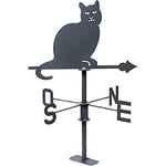 Louis Moulin Girouette Chat 45x74cm - Anthracite - Made in France