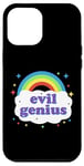 Coque pour iPhone 13 Pro Max Evil Genius Mad Criminal Scientist Kawaii Rainbow Esthétique