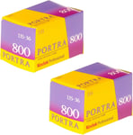 Pack of 2 Kodak 145 1855 Professional Portra 800 Color Negative Film 2