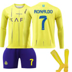 Al-Nassr FC Hemmaströja Långärmad Vuxen 23-24 Nr 7 Cristiano Ronaldo Adult M