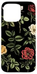 Coque pour iPhone 15 Pro Max Vintage Botanique Rose Fleur Fille Mignon Floral Plant Mom