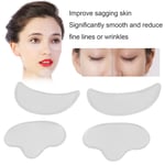 4Pcs Silicone AntiWrinkle Sticker Facial Eye Fine Line Removal Beauty Pads UK