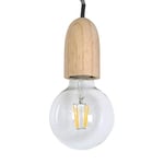 ZONS 811057 Suspension + Ampoule LED PM NOIR ET BLANC CÂBLE 80 Cm Boite KDO,