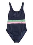 Roxy Fille Ilacabo Active One Piece Maillot De Bain Une Pièce, Naval Academy, 10 Ans EU