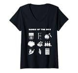 Womens Funny Retro Popular Music Bands of the 90s Rock Pop Culture V-Neck T-Shirt