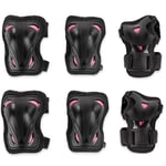 Rollerblade Skate Gear W 3 Pack Protective Femme, Noir/Framboise, s