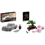 LEGO 10281 Icons Bonsai Tree Set for Adults, Home Décor DIY Projects & 76911 Speed Champions 007 Aston Martin DB5 James Bond Replica Toy Car Model Kit for Kids with Minifigure