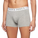 JACK & JONES Mens Sense Trunks Core Noos 1-2-3 2014 Boxer Shorts, Grey (Light Grey Melange), S UK