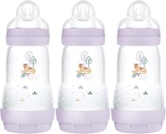 Anti-Colic Baby Bottles Pack of 3, Self-Sterilising 260ml, BPS/BPA Free