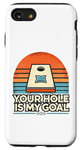 Coque pour iPhone SE (2020) / 7 / 8 Your Hole Is My Goal Corn Hole Pouf poire sarcastique Cornhole