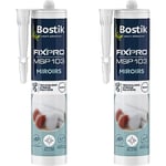 Bostik FIXPRO – Mastic Colle de Fixation MSP 103 Miroirs – Préserve le Tain – Collage de Miroirs jusqu'à 2m x 2m – Blanc – 290 ml (Lot de 2)