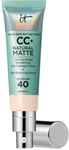 IT Cosmetics CC+ Natural Matte Base de Maquillaje en Crema SPF40 #Fair Porcelaine 32 ml