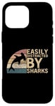 Coque pour iPhone 16 Pro Max Retro Vintage Easily Distracted By Sharks Hammerhead Shark