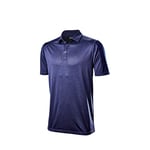 Wilson Staff Homme Polo de Golf, WILSON STAFF 2 TONE POLO, Polyester, Bleu, Taille M, WGA700733MD