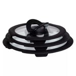 Tefal Ingenio Glass Pan Lid Set, 3 Piece