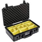 PELI 1525 Air Lightweight Protective Case for DSLR Camera Gimbals and Other Fragile Equipment, Watertight and Dustproof, 26L Capacity, Made in US, With Customisable Foam Insert, Colour: Black