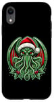 Coque pour iPhone XR Cthulhu Christmas Lovecraft et Miskatonic Necronomicon