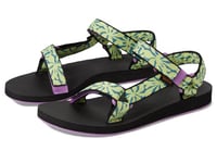 Teva Women's Original Universal Sport Sandal, Beach Floral Wild Lime, 8 UK