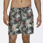 Hurley M Beachside Islander 18' Bermuda Shorts Mens, Black, 28