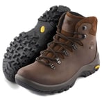 North Ridge Mens Traverse Waterproof Walking & Hiking Mid Boots with Vibram Outsole - Brown - Size UK 7