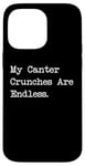 Coque pour iPhone 14 Pro Max My Canter Crunches Are Endless Funny Equestrian Snack Humour