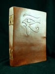 EYE of HORUS A5 Handmade Leather Journal Diary - Pagan Wicca Book of Shadows