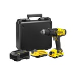 Perceuse visseuse a percussion 50 Nm - Lithium 18V - 2 Batteries 2Ah Stanley fatmax V20 - SFMCD711D22-QW