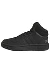 adidas Mixte Enfant Hoops Mid Shoes, Core Black/Core Black/Grey Six, 36