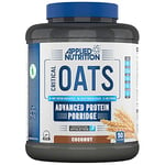 Applied Nutrition Critical Oats - Protein Oats, Porridge With ISO-XP Whey Protein Isolate, Healthy Breakfast and High Protein Snack (3kg - 50 Servings) (Coconut)