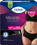 TENA Silhouette Plus L Black LW 10 st