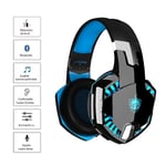 Trådlösa Bluetooth-hörlurar med mikrofon, ps4 trådbundna spelheadset för PC, Xbox One, Ps5