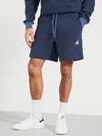 adidas Sportswear Mens Essentials Melange Shorts - Navy, Navy, Size Xs, Men