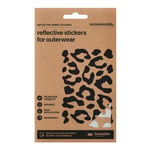 Bookman Urban Visibility Reflective Fabric Stickers Leopard Silver 1 st