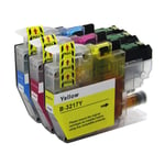 3 C/M/Y Colour Ink Cartridges for use with Brother MFC-J5335DW & MFC-J6530DW