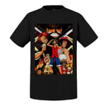 T-Shirt Enfant Luffy Shank Ace Gold Roger One Piece Manga