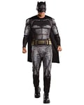 Rubie's Official Adult DC Warner Bros Justice League Batman Costume - Standard Size, Grey,bronze and Black Halloween