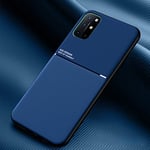 TIANCI Coque pour OnePlus 8T, Texture Antidérapante et Antichoc Housse, [Cuir PU Doux pour la Peau] [TPU Ultra-Mince] Étui pour OnePlus 8T-Bleu