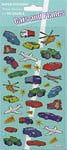 Paper Projects 01.70.17.006 Cars and Planes Sparkly Reusable Stickers, Blue, 24.5cm x 11cm