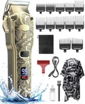 Hair Clippers for Men, Cordless Professional Hair Trimmer, IPX7 Waterproof Kit