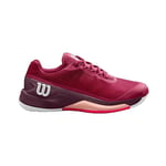 Wilson Femme Rush Pro 4.0 Clay Sneaker, Beet Red/White/Tropical Peach, 35 EU