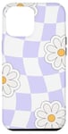 iPhone 13 Pro Max White and Blue Checkerboard Groov Preppy Aesthetic Case